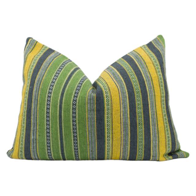 Designers Guild - William Yeoward Almacan Grass Versatile Woven Stripe Designer Cushion Cover Luxury Throw Pillow Handmade Home - image 1