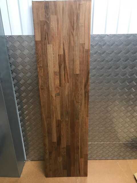 Kallax 3 Cube Walnut Color Ikea Top Cover Panel - Solidwood Beech 112x39cm 27mm Thick - image 1