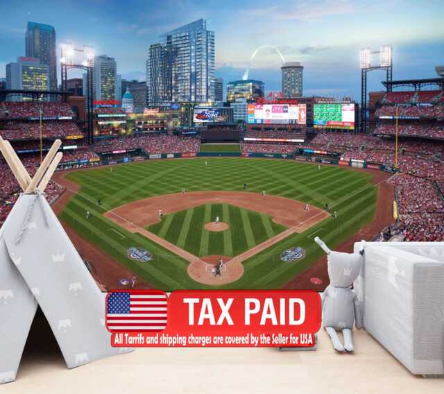 Mlb Baseball Stadium Wallpaper Mural, Kids Room Decor, Peel & Stick Wall Decal - image 1