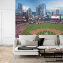 Mlb Baseball Stadium Wallpaper Mural, Kids Room Decor, Peel & Stick Wall Decal - thumbnail 2