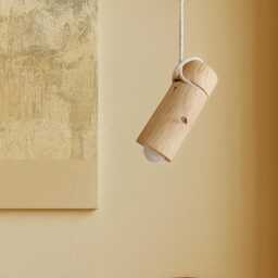 Wood Pendant Lighting, Ceiling Lamp, Hanging Light, Natural Modern Chandelier, Handmade Sculpture, Japandi, Minimal Design - thumbnail 2