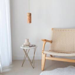 Wood Pendant Lighting, Ceiling Lamp, Hanging Light, Natural Modern Chandelier, Handmade Sculpture, Japandi, Minimal Design - thumbnail 3