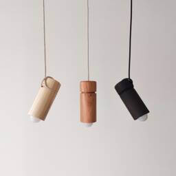 Wood Pendant Lighting, Ceiling Lamp, Hanging Light, Natural Modern Chandelier, Handmade Sculpture, Japandi, Minimal Design - thumbnail 1
