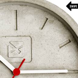 Submarine Big - Clocroc Wall Clock Made Of Concrete - thumbnail 4