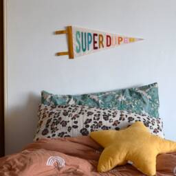 Super Duper Pennant Flag Nursery Wall Hanging Kids Room Decor - thumbnail 3