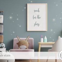 Star Twinkle Wall Stickers, Various Colours To Choose From, Multiple Pack Sizes Or Request A Custom Order Suit Your Needs - thumbnail 2