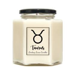 Taurus Horoscope Scented Candle, Zodiac Constellation Astrology Gift, Star Sign Birthday Candles Astronomy - thumbnail 1