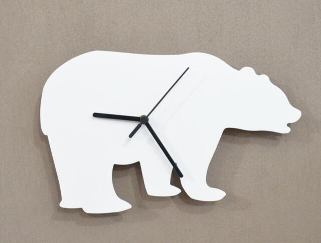 Polar Bear Kids Silhouette - Wall Clock - image 1