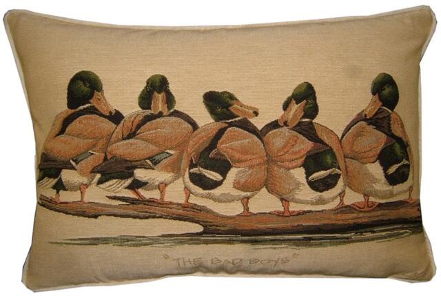 Sale Bad Boys Ducks Oblong Tapestry Cushion Pillow Cover - image 1