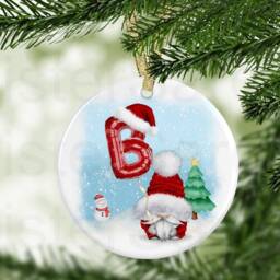 Kids Christmas Girls Boys Gonk Personalised Bauble Gift Present Keepsake Novelty Tree Xmas Daughter Son Nephew Niece - thumbnail 2