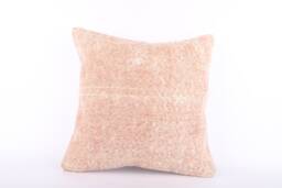 Handwoven Kilim Pillow Cover 20x20 Wool Stripe Cushion - thumbnail 1