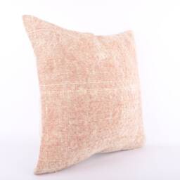 Handwoven Kilim Pillow Cover 20x20 Wool Stripe Cushion - thumbnail 2