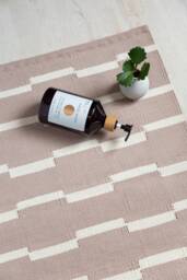 Beige Trendy Bathmat - Soft Cotton Bathroom Handmade Bath Mat Bathtub Sink Toilet Shower Decor Holiday Cyber Monday Sale Christmas Gift