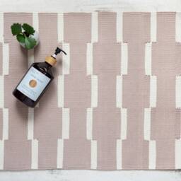Beige Trendy Bathmat - Soft Cotton Bathroom Handmade Bath Mat Bathtub Sink Toilet Shower Decor Holiday Cyber Monday Sale Christmas Gift - thumbnail 2