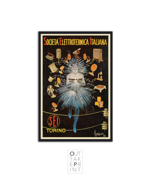 Leonetto Cappiello Italian Electro Company Vintage Poster Art Print - image 1