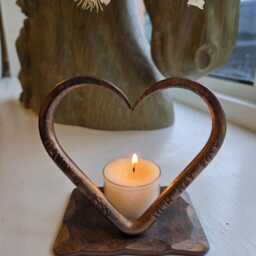 8Th Bronze Anniversary T Light~ Personalised Wedding Gift~ For Him Her Couples~ Candles Home Decor~ 8 Year Gift - thumbnail 4