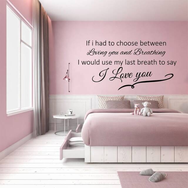 If I Had To Choose - 0162, Wall Art Decal, Transfer, Mural, Sticker, 75 Colours, 5 Sizes, Interior Or Exterior Use , Easy To Apply - image 1