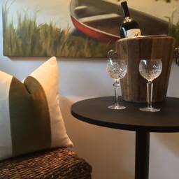 Classic Olive Green Velvet Panel With Oatmeal Linen Pillow Cover - thumbnail 3