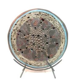Handcrafted Ceramic Sculpture, Abstract Modern Art Object, Home Decor - thumbnail 3