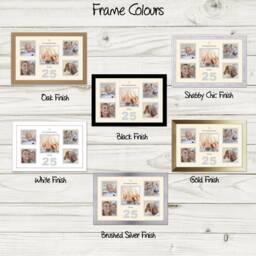 25Th Photo Frame Anniversary Silver Wedding Special Gift 5Sqbox-974D By Photos in A Word - thumbnail 2