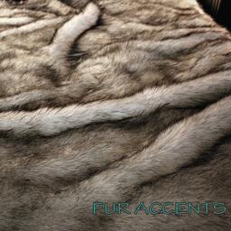 Luxury Faux Fur Throw Blanket - Arctic Fox, White With Black Tips - thumbnail 3