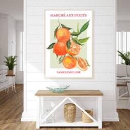 Grapefruit Art Print, Fruit Market, Modern Art, Market France, Kitchen Food Home Decor, Wall Prints, Posters - thumbnail 3