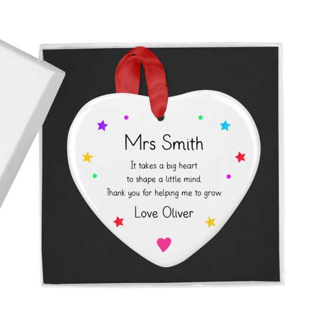 Personalised Nursery Teacher Christmas Bauble, Custom End Of Term Kindergarten Gift, Decoration, Holiday Ornament - image 1