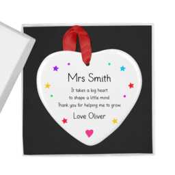 Personalised Nursery Teacher Christmas Bauble, Custom End Of Term Kindergarten Gift, Decoration, Holiday Ornament - thumbnail 2
