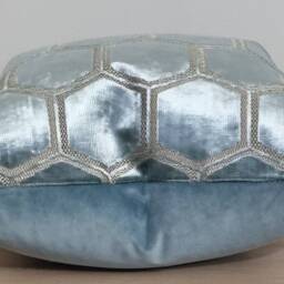 Designers Guild Manipur Celadon & Omega Velvet Cushion Cover 45x45 cm - thumbnail 2