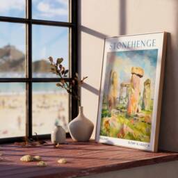 stonehenge Travel Print, Poster, Wall Art, Print - thumbnail 3