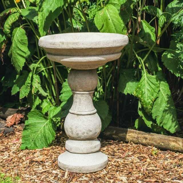 Medium Stone Cast Garden Birdbath Bubble Design, UK Made, Dgs Statues - image 1