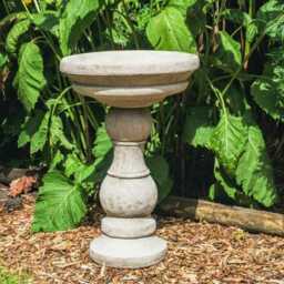 Medium Stone Cast Garden Birdbath Bubble Design, UK Made, Dgs Statues