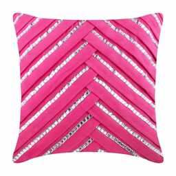 "Suede Fuchsia Pink Throw Pillow Cover 16""x16" - thumbnail 2