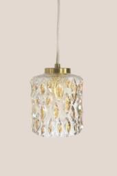 Plugin Brigita Yugochic Pendant Lamp Mcm Hanging Light Mini Chandelier Vintage Ceiling Small Fixture Retro Glass Gold Brass - thumbnail 2