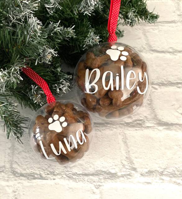 Personalised Dog Gift, Treat Bauble, Christmas Decoration, Treat, Gift For My Dog, Puppy Home Decor - image 1
