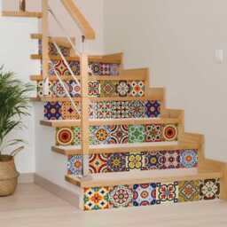Carrelage Stickers Kitchen Decals Wall Set Of 24 Tiles Decals Stickers For Walls Bathroom D - thumbnail 2