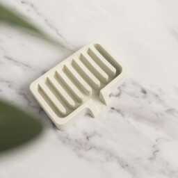 Modern Concrete Soap Dish Bathroom Tray, Draining Design - thumbnail 2