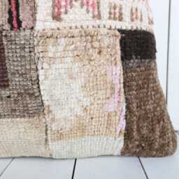 Handmade Turkish Kilim Pillow Cover Vintage Anatolian Cushion - 16x16 - thumbnail 2