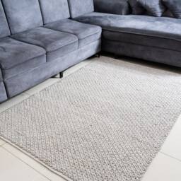 Hand Woven Chunky Braided Knitted, Modern Style Wool Area Indoor Rug. Entryway Or Runner Customisation Available - The Rug Baket - thumbnail 3