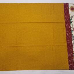 Dark Gold, Red, & Gray Floral Standard/Queen Pillowcase - thumbnail 3