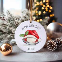 Rugby Christmas Tree Decoration, Personalised Bauble, Sports Decoration - thumbnail 1