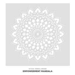 Empowerment Mandala Stencil - Mandala Wall Stencil Large Wall For Painting On Wood Better Than Decals - thumbnail 3