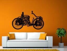 Antique Car Old School First Vehicle Big Wheel Wall Window Sticker Decal Vinyl Fathead Mural Decor L1927 - thumbnail 1