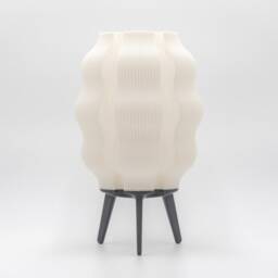 Hikaribana Lamp Moonlit Ivory 3D Printed Table Lamp - thumbnail 3