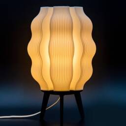 Hikaribana Lamp Moonlit Ivory 3D Printed Table Lamp - thumbnail 2