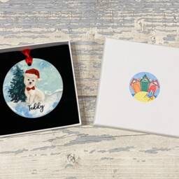 Personalised Wire Haired Jack Russell Christmas Ornament, Dog Gift, Tree Decoration, Decoration - thumbnail 3