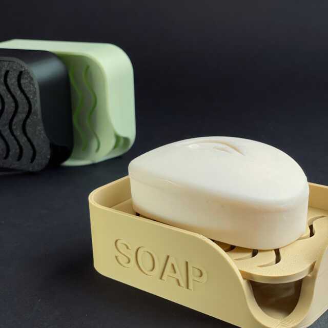 Personalized Soap Dish Minimalist 3D Printed Eco-Friendly Holder - image 1