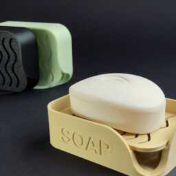 Personalized Soap Dish Minimalist 3D Printed Eco-Friendly Holder - thumbnail 1