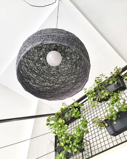 Plug in Pendant Light Minimalist Design, Globe Lamp, Hanging Plug In, Swag Light, Modern Lamp - Half Sphere - image 1