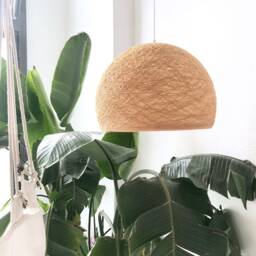 Plug in Pendant Light Minimalist Design, Globe Lamp, Hanging Plug In, Swag Light, Modern Lamp - Half Sphere - thumbnail 3